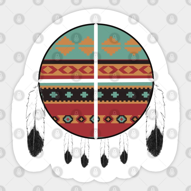 Medicine Wheel Fancy Sticker by MrPhilFox